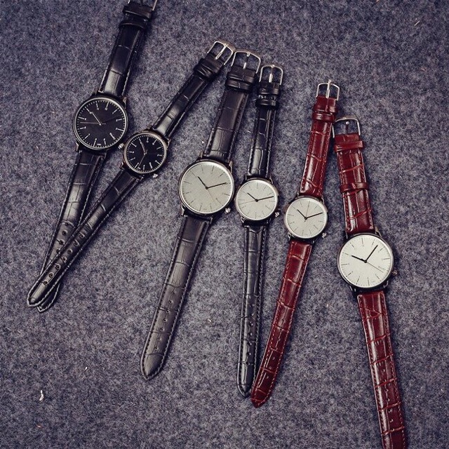 Đồng hồ cặp nam nữ Weesky L6040 dây da 3 màu hot | BigBuy360 - bigbuy360.vn