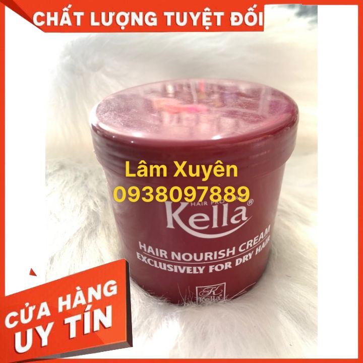 [FREE SHIP] Hấp dầu KEllA suôn mềm 500ml, hấp dầu KELLA đỏ hương thơm sang trọng, cung cấp dưỡn chất tái tạo biểu bì tóc