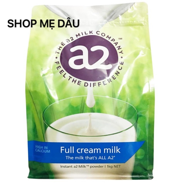 SỮA TƯƠI DẠNG BỘT A2 ÚC TÚI 1KG