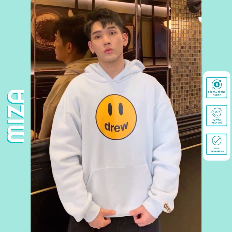 Áo hoodie nam nữ unisex có mũ ulzzang hàn quốc cặp đôi local brand nỉ ngoại cao cấp da cá form rộng cute zip DREW