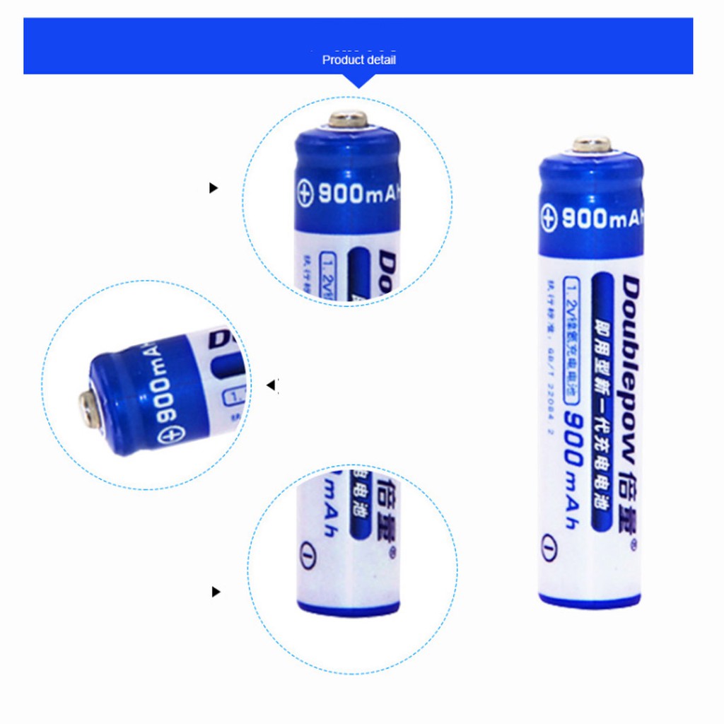 [RẺ VÔ ĐỊCH] Pin AA sạc lại Doublpow dung lượng 1200mAh - Mua lẻ hoặc cả hộp