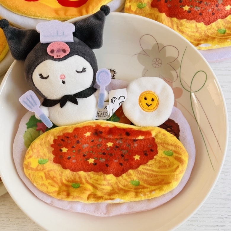 Đồ chơi nhồi bông Hình Đầu Bếp Sanrio Kuromi Hello Kitty Cinnamoroll