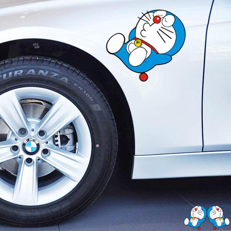 Set 1 Cặp Sticker Doraemon Dán Cửa Sổ Xe Hơi