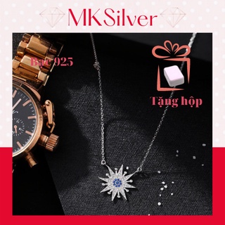 Dây chuyền vòng cổ nữ bạc ý S925 Bông tuyết phong cách Hàn Quốc