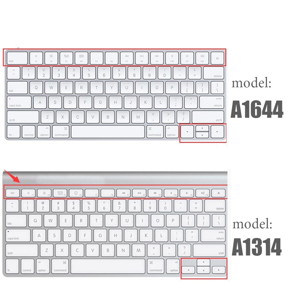 Tấm che bàn phím máy tính bằng silicone thích hợp cho bàn phím Apple Bluetooth MLA22LL/ A1644 A1314 MAC