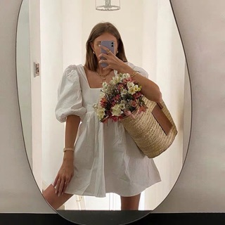 Đầm babydoll hở lưng SẪN