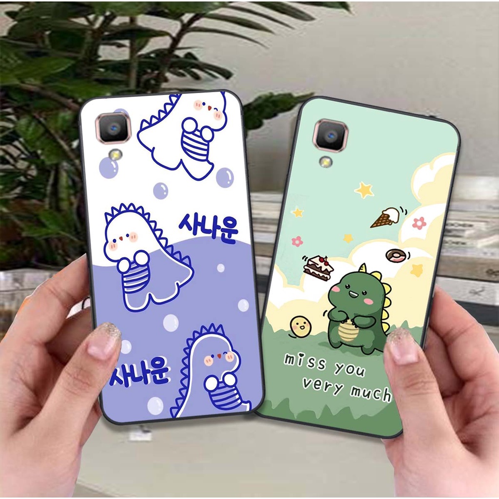 Ốp lưng điện thoại oppo f1 / f1w / a35 in hình khủng long xanh, gấu bear siêu dễ thương