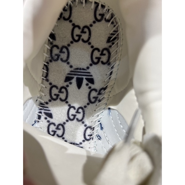 Giày Sneaker_Adidas x Gucciiii Gazelle White Red Blue/Adidasss New 2022 Tặng tất