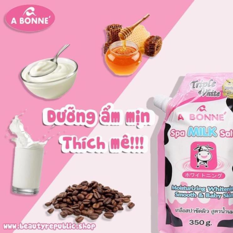 Muối Tắm Sữa Bò Tẩy Tế Bào Chết A Bonne Spa Milk Salt 350g Thái Lan