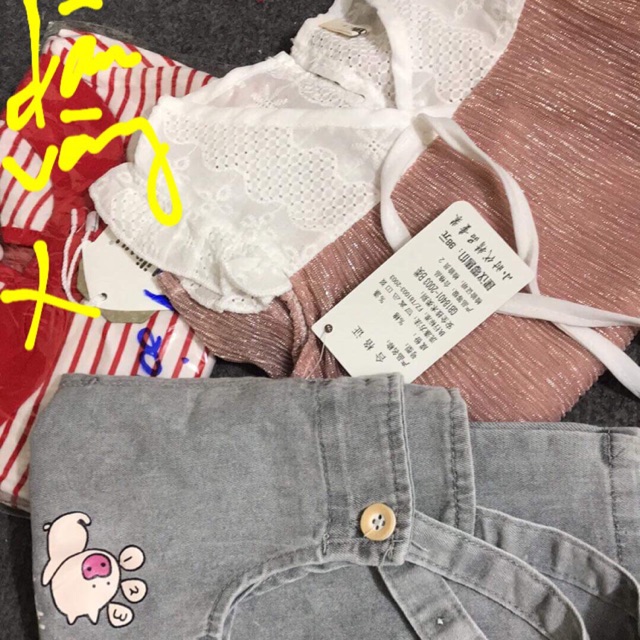 Cobo yếm váy nhũ cotton