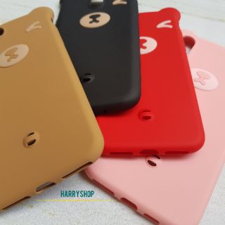 Ốp lưng Iphone 7 plus silicone gấu dễ thương