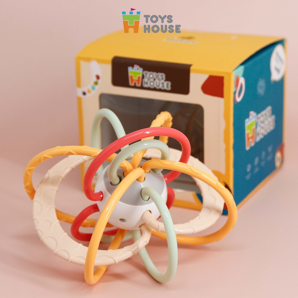 Lục lạc, gặm nướu, xúc xắc đồ chơi tập cầm cho bé - nhựa mềm kết hợp tập cầm cho bé ToysHouse 822-86