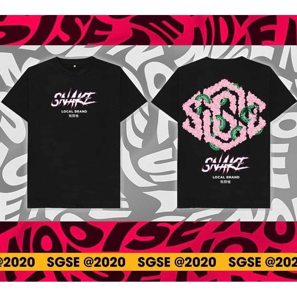 Áo Thun Snake SGES Unisex Form Tay Lỡ Streetwear