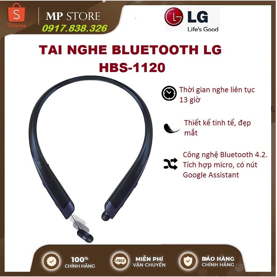 Tai nghe bluetooth LG HBS-1120 New 100% full box giá rẻ nhất