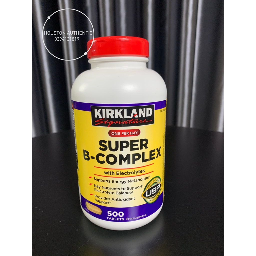 Viên uống Vitamin B Tổng Hợp Super B - Complex Kirkland 500 Viên _ Live mua hàng tại Mỹ