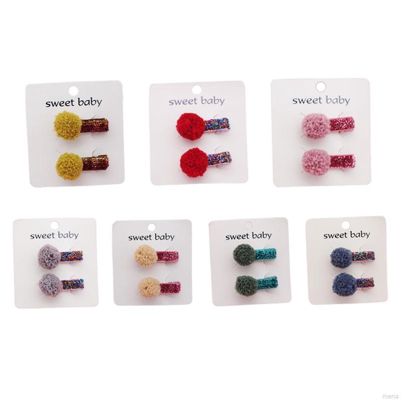 Kẹp tóc nữ đính quả bông đáng yêu xinh xắn