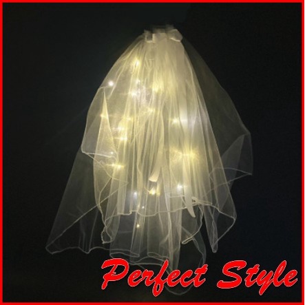 Khăn voan cô dâu kèm đèn led xinh tươi - Hot tiktok china