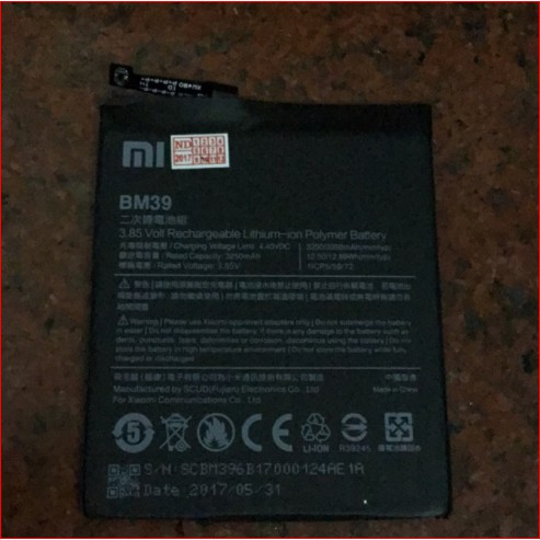Pin xiaomi BM39 ( xiaomi mi6) zin - BH 6 thang