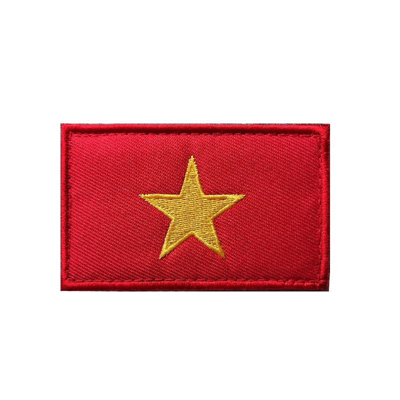 1 Huy Hiệu Thêu Hình Lá Cờ Đông Nam Á 8 * 5CM