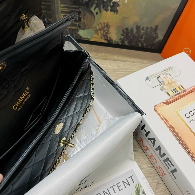 TÚI CHANEL LOGO SUPER FULL BOX SEAL SZ 25