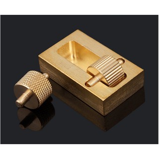 Hộp đồng lăn sơn viền, dụng cụ làm đồ da handmade