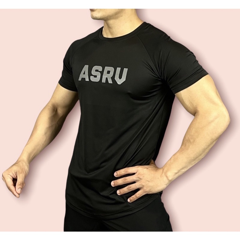 Áo thun gym nam ASRV, áo thun thể thao nam phom body cực chất