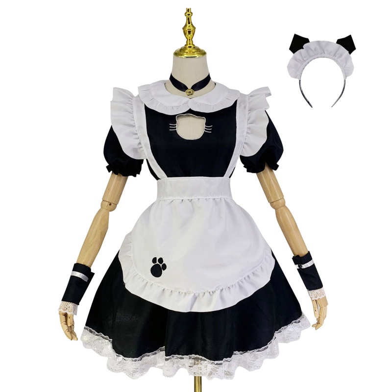 Đầm Hóa Trang Cô Hầu Gái Dễ Thương Phong Cách Lolita