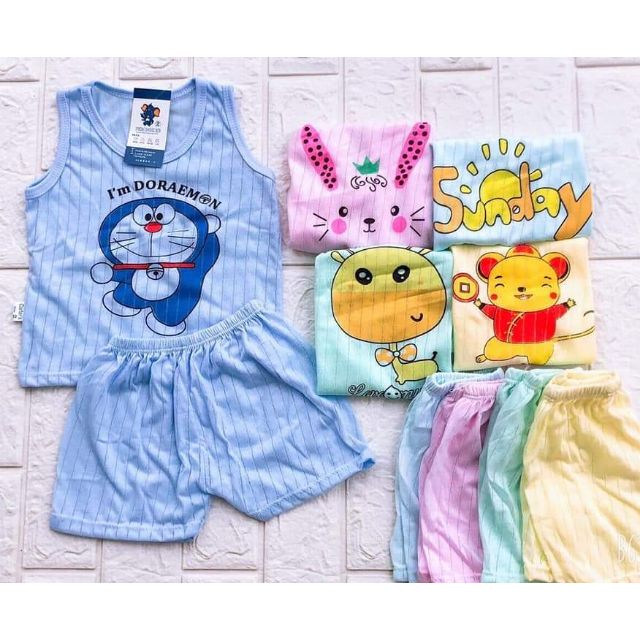 Bộ quần áo ba lỗ 80k 5 bộ