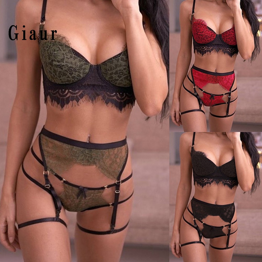 Bộ Đồ Lót Ren Xuyên Thấu Gợi Cảm Cho Nữ