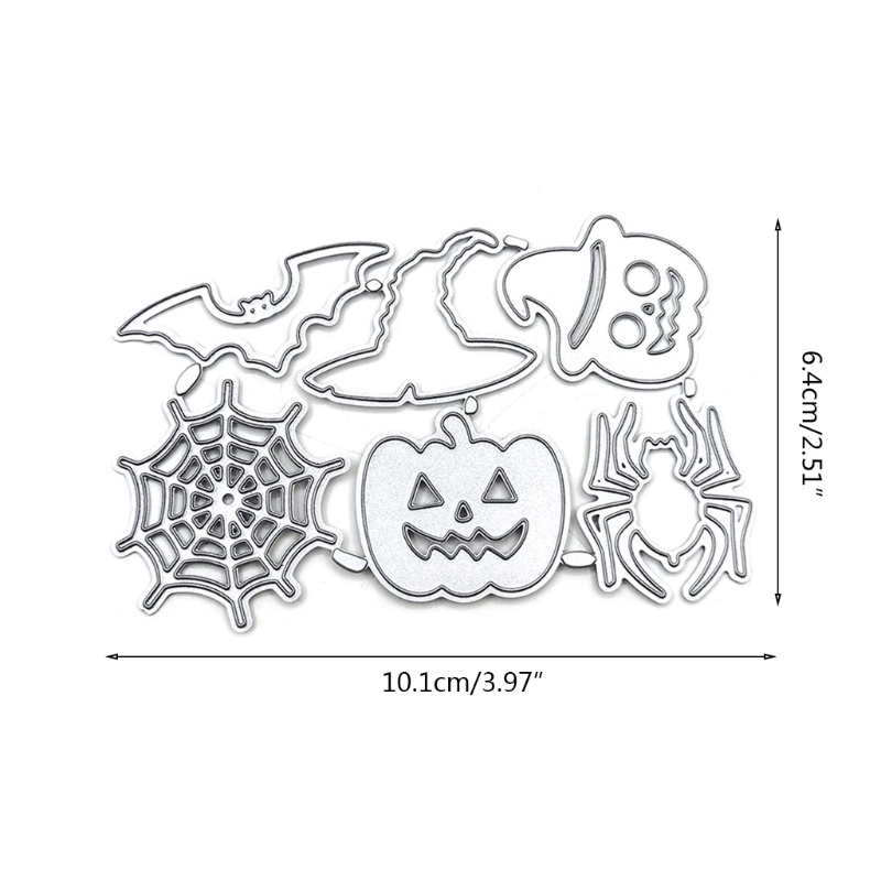 Khuôn Cắt Giấy Làm Từ Kim Loại Hình Chủ Đề halloween Trang Trí Scrapbook