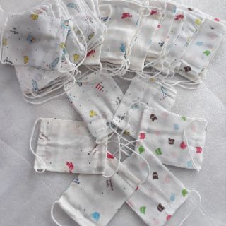Khẩu trang vải xô nhật cho bé
