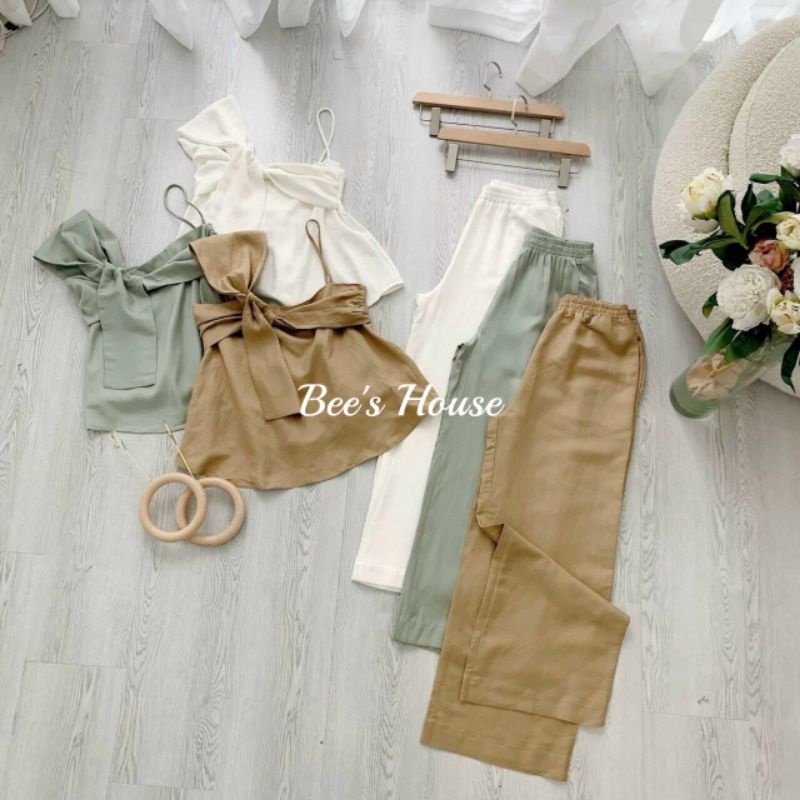 SET ÁO 2 DÂY + QUẦN SUÔNG