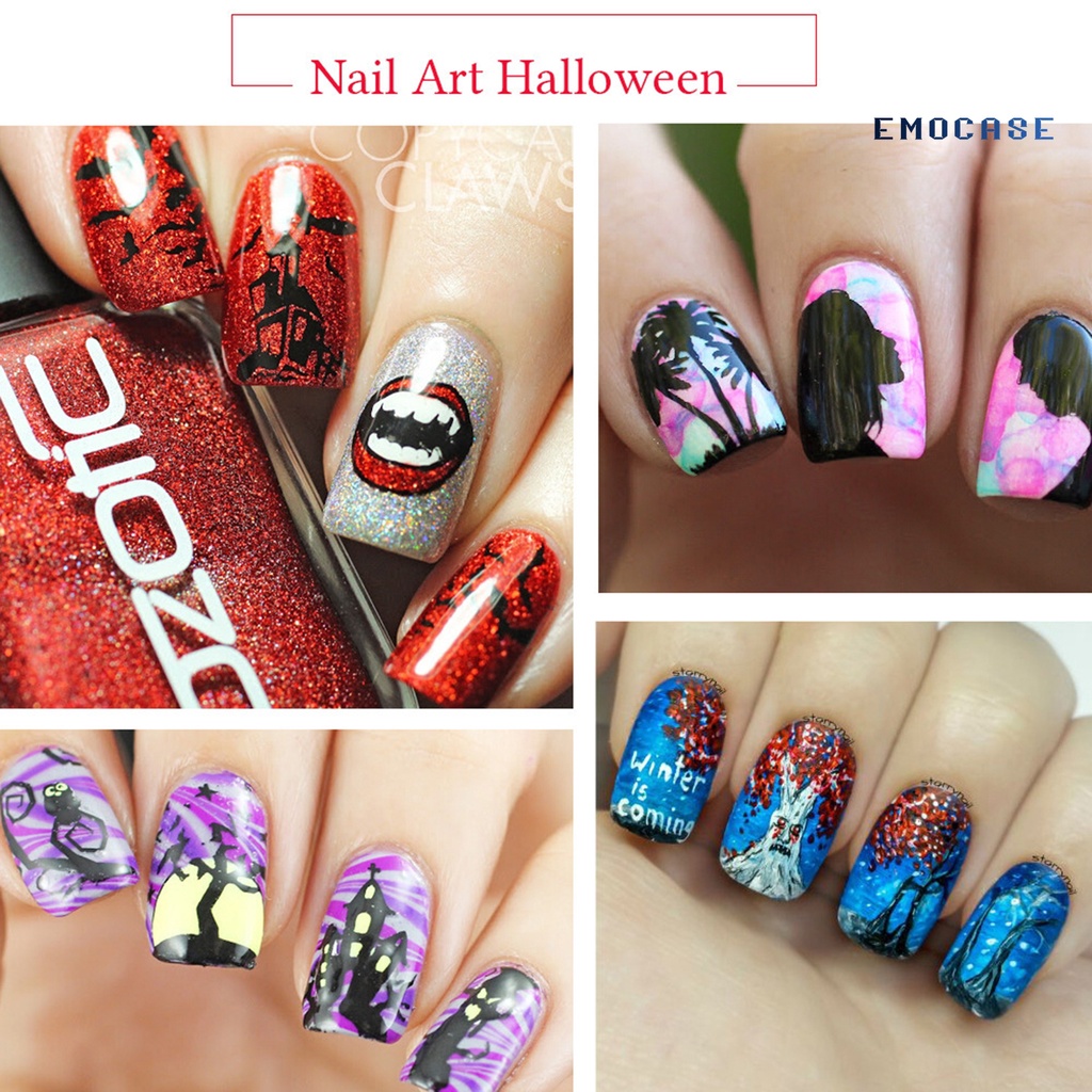 Ny-đầu Thép Dán Móng Nghệ Thuật Đa Năng Có Thể Tái Sử Dụng Dễ Sử Dụng Cho Dịp Halloween