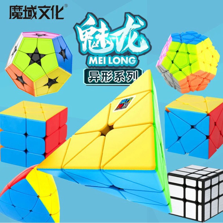 Rubik 2x2, 3x3, 4x4, 5x5, 6x6, 7x7, Megaminx, Pyraminx, Mastermorphix, Skewb, Square-1 - Rubik Stickerless Cao Cấp