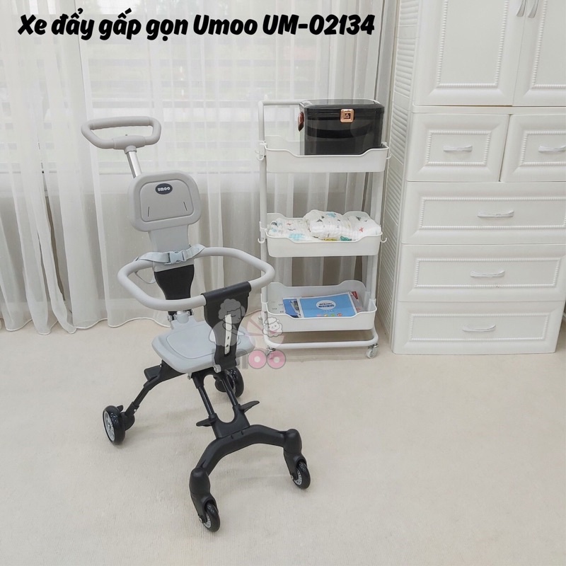 Xe đẩy đảo chiều gấp gọn Umoo / vovo/playkids/ Kinlee Hàng chính hãng