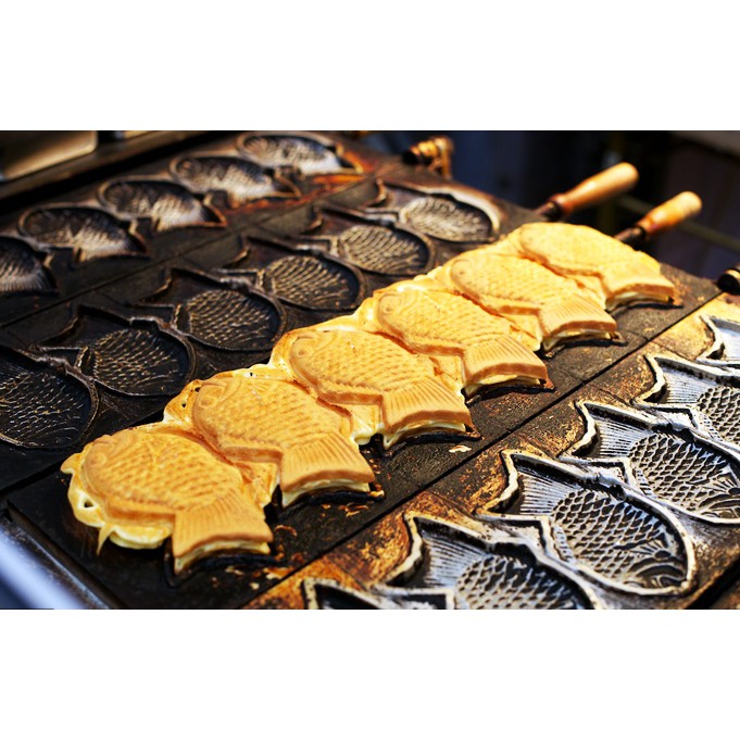 Máy làm bánh cá TAIYAKI bằng gas