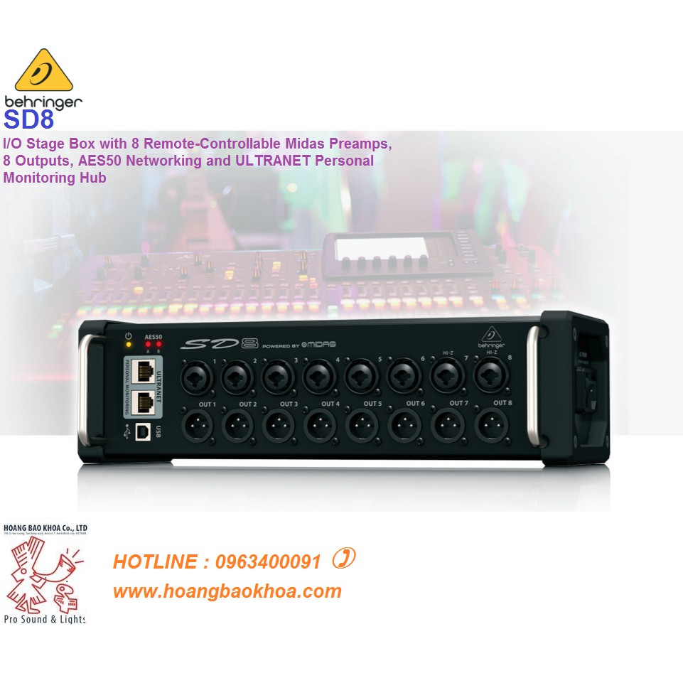 Mixer Behringer SD8