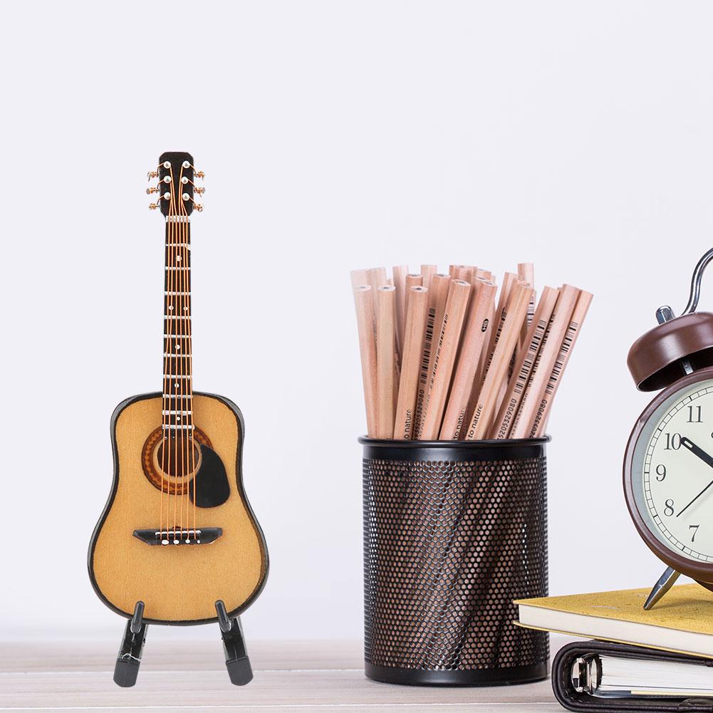 Mô Hình Đàn Guitar Mini Bằng Gỗ Dùng Để Trang Trí