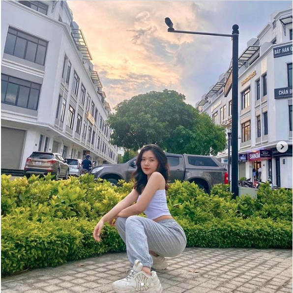 Quần Jogger Basic Nỉ Trơn Lưng Chun Cạp Cao