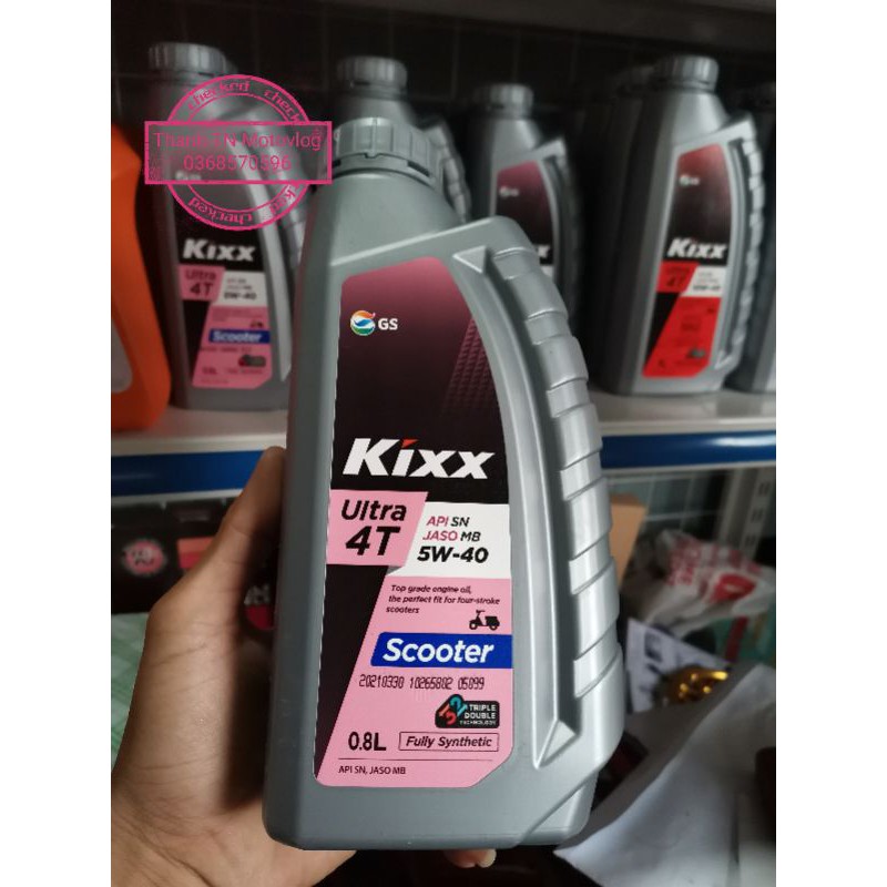 Nhớt tay ga Kixx Ultra 4T 5w40 tổng hợp 100% nhập Hàn Quốc