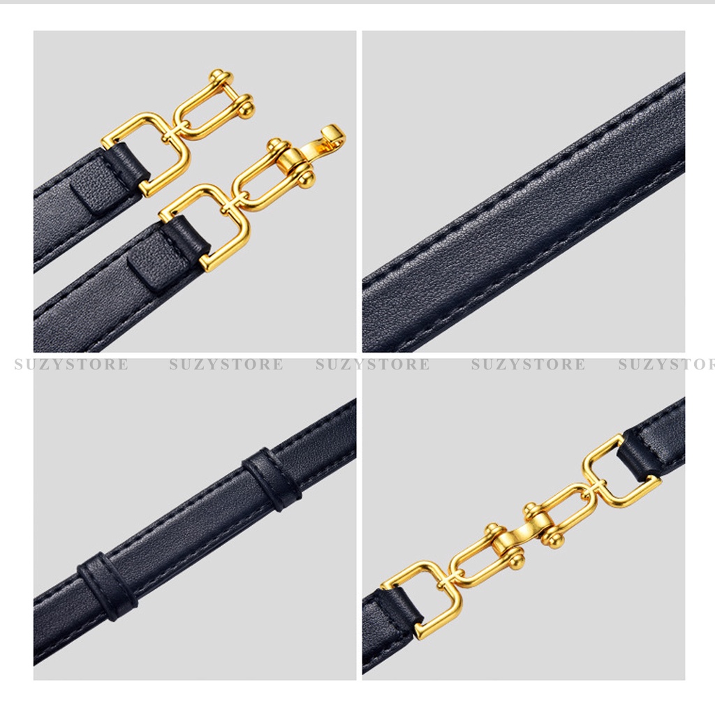 ĐAI VÁY nữ nhỏ 1.5cm Suzystore - THẮT LƯNG nữ bản nhỏ nịt áo váy tròn nhỏ cài tiện lợi - Đai thắt áo nhỏ TLSU12