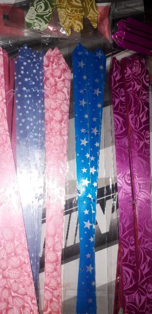 Sét 50 chiếc rút nơ trang trí bằng nhựa kích thước 1x22cm nhiều màu