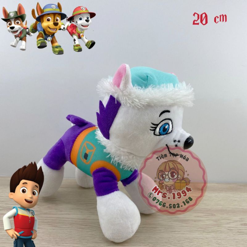 {Giá 1 con} THÚ BÔNG ĐỘI CHÓ CỨU HỘ PAW PATROL 20-25CM