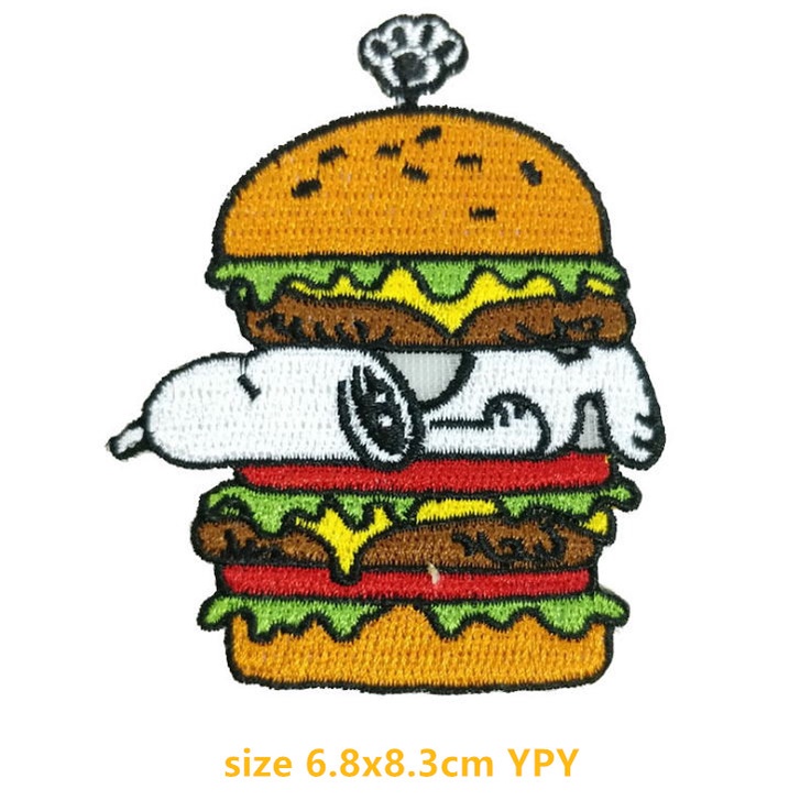 Miếng Dán Ủi Quần Áo Thêu Hình Chú Chó snoopy Dễ Thương diy