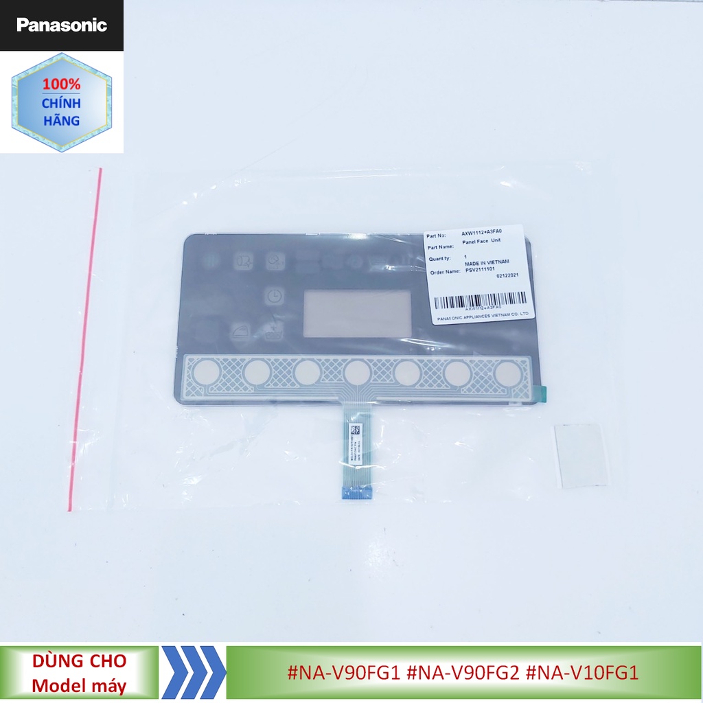 Phụ kiện phím cảm ứng, mặt hiển thị máy giặt Panasonic model NA-V90FG1// NA-V90FG2// NA-V10FG1