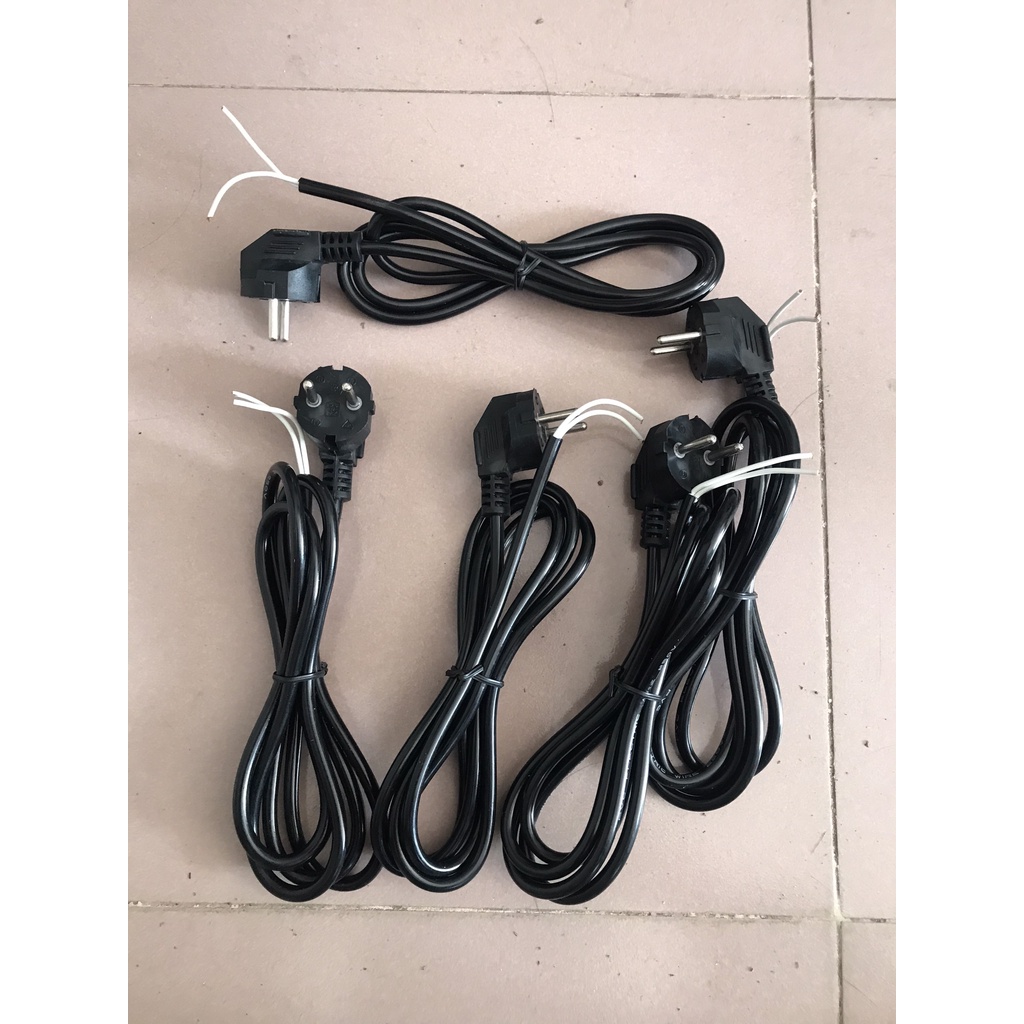 Dây Nguồn 1m6 Dây To Lớn Loại 1, Phích cắm nguyên khối, Dây nguồn dài.