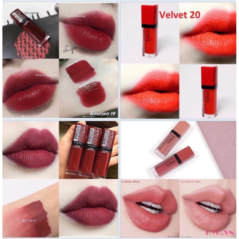 Son BJ Velvet - Bourjois Rouge Edition Velvet ( HÀNG AUTH)