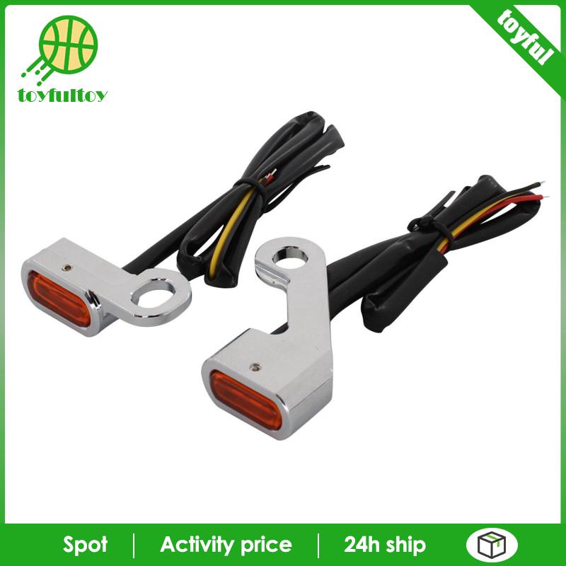 Set 2 Đèn Xi Nhan Màu Đen Cam Cho Xe Harley Touring