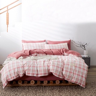 Bộ chăn ga TICI COTTON KẺ