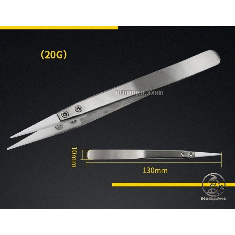 Nhíp INOX Đầu Sứ Giúp Kẹp Chính Xác - Chịu Nhiệt Cao - Chống Mòn - Chống Gỉ Sét
